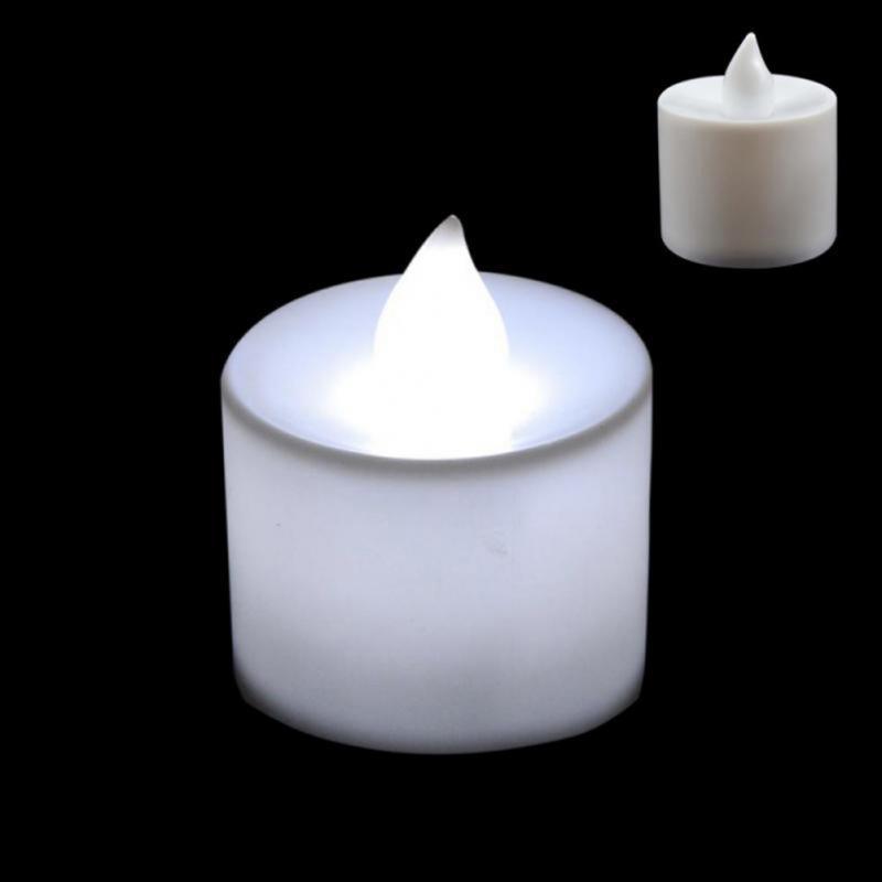 12Pcs Electronic LED Tea Light Candles  Flickering Bulb Battery Operated Flameless LED Tea Light for Seasonal & Festival Celebration Electric Fake Candle Realistic Battery-Powered Flameless Candles for Home Bedroom Party Wedding Festival Decor Stevvex