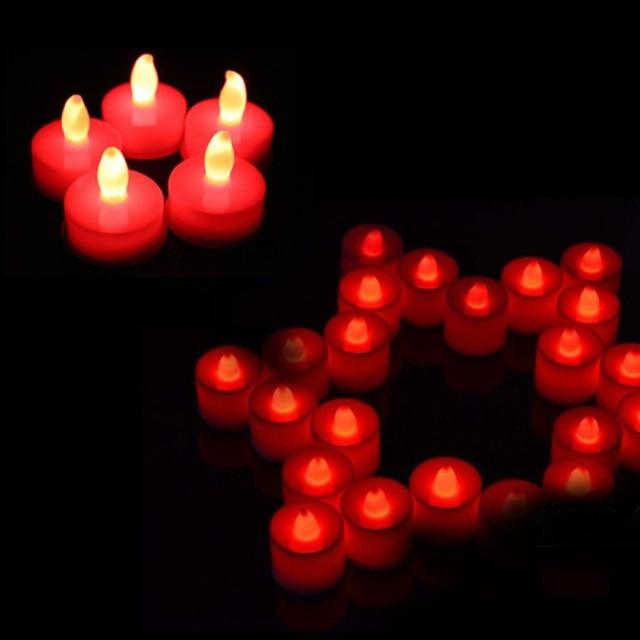12Pcs Electronic LED Tea Light Candles  Flickering Bulb Battery Operated Flameless LED Tea Light for Seasonal & Festival Celebration Electric Fake Candle Realistic Battery-Powered Flameless Candles for Home Bedroom Party Wedding Festival Decor Stevvex
