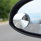 1/2PCS HD 360 Degree Wide Angle Adjustable Car Rear View Convex Mirror Auto Rearview Back Mirror Vehicle Blind Spot Rimless Automotive Blind Spot Mirrors Small Round Convex Adjustable 360°Rotate Wide Angle Car Rear View Side Mirror Wide Angle Mirror Stevvex