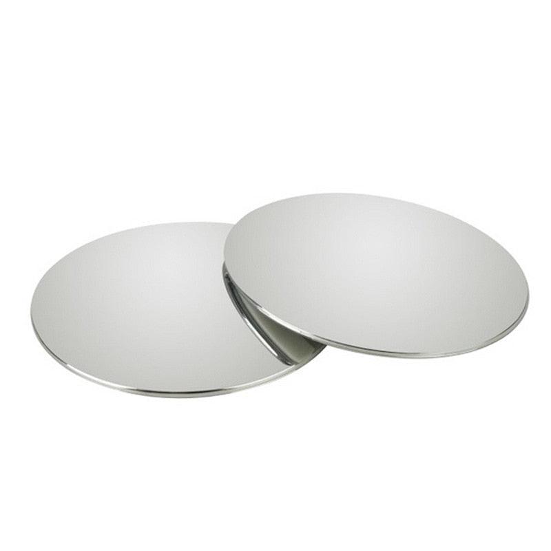 1/2PCS HD 360 Degree Wide Angle Adjustable Car Rear View Convex Mirror Auto Rearview Back Mirror Vehicle Blind Spot Rimless Automotive Blind Spot Mirrors Small Round Convex Adjustable 360°Rotate Wide Angle Car Rear View Side Mirror Wide Angle Mirror Stevvex
