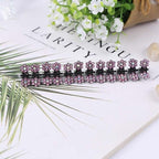 12pcs/set Mini Rhinestone No-Slip Grips Hair Clips for Women Girls Glitter Teeth Metal Clamps Flower Gorgeous Hair Accessories For Brides And Bridesmaids Stevvex