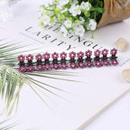 12pcs/set Mini Rhinestone No-Slip Grips Hair Clips for Women Girls Glitter Teeth Metal Clamps Flower Gorgeous Hair Accessories For Brides And Bridesmaids Stevvex