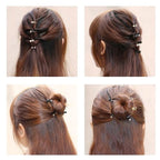 12pcs/set Mini Rhinestone No-Slip Grips Hair Clips for Women Girls Glitter Teeth Metal Clamps Flower Gorgeous Hair Accessories For Brides And Bridesmaids Stevvex