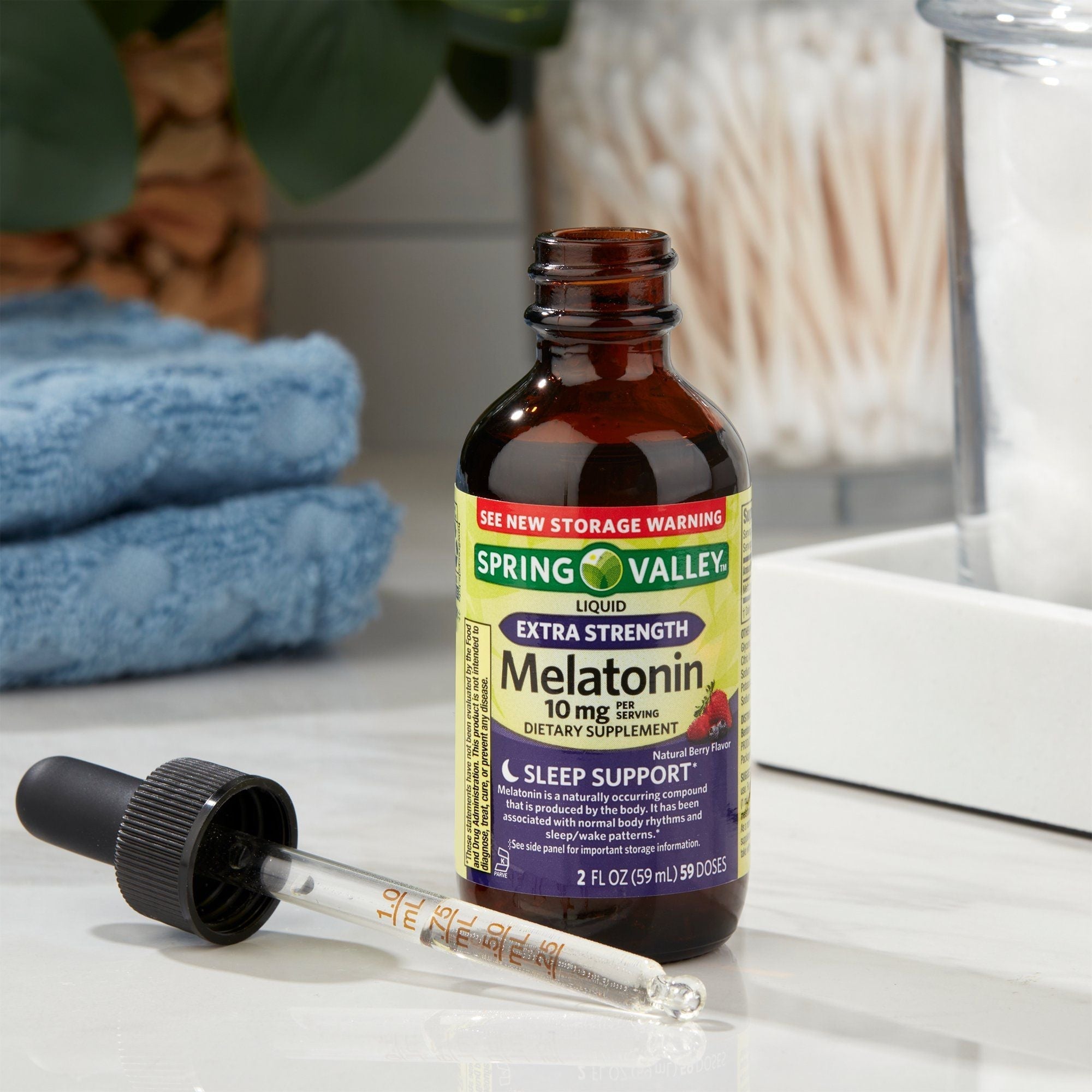 Spring Valley Liquid Melatonin Dietary Supplement; 10 mg; 2 fl oz EasyOptionXY LLC