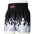 MRX Mens Womens Muay Thai Shorts Kickboxing Fighting Shorts Blue Black Red Flame - SJB-DIAMOND ELITES