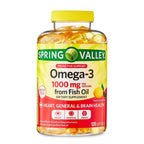 Spring Valley Omega-3 Fish Oil Soft Gels; 1000 mg; 120 Count EasyOptionXY LLC
