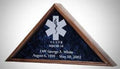 Large Flag Display Case With Engraved Emblem The Military Gift Store