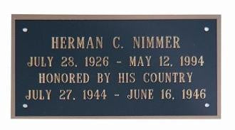 Large Name Plate - Engraved name plates The Military Gift Store