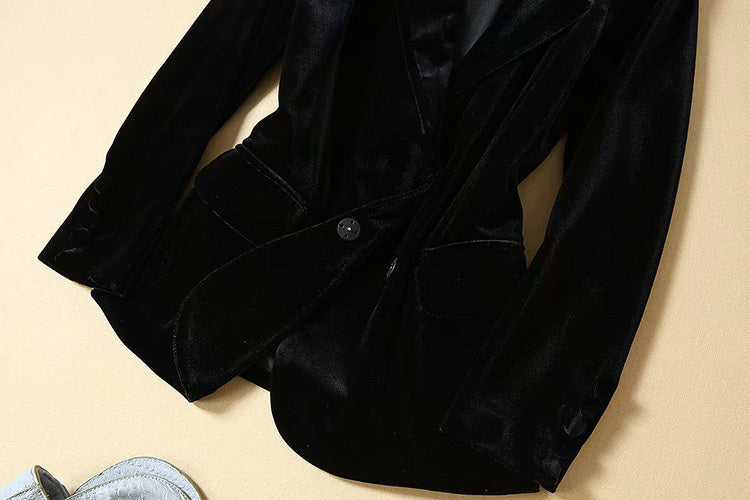 Velvet professional suit high-end women Pi-Mart