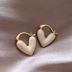 Love Earrings For Women's New Peach Heart Small And Luxury Pi-Mart