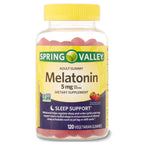 Spring Valley Vegetarian Melatonin Gummies; 5 mg; 120 Count EasyOptionXY LLC