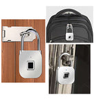 Locker Fingerprint Lock Smart Lock Household Luggage Dormitory Locker Anti-theft Electronic Padlock Pi-Mart
