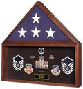 Large Flag and Memorabilia Display Cases - Cherry The Military Gift Store