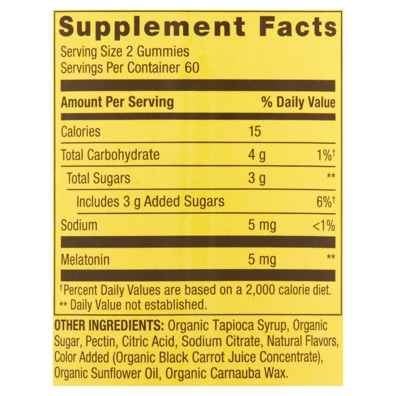 Spring Valley Vegetarian Melatonin Gummies; 5 mg; 120 Count EasyOptionXY LLC