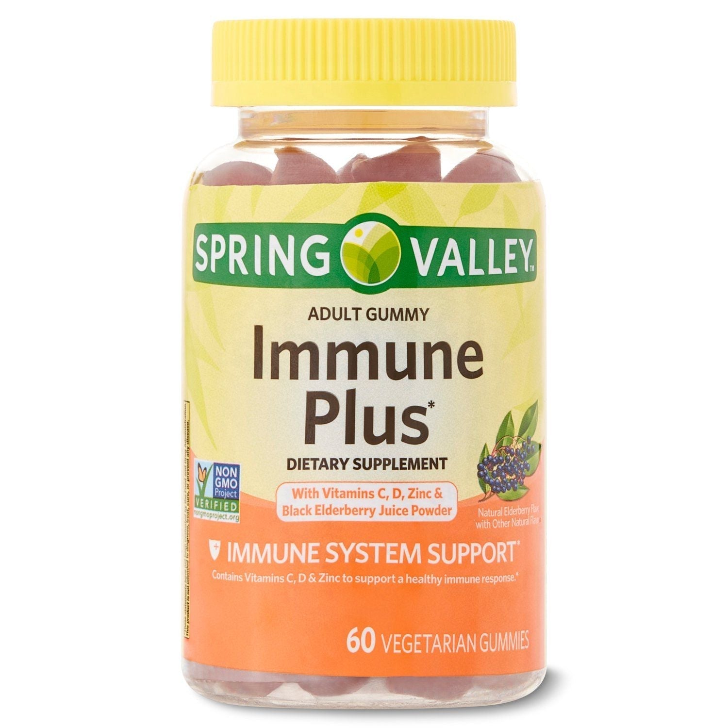 Spring Valley Immune Plus Vegetarian Gummies; 60 Count EasyOptionXY LLC