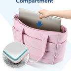 Women's Cotton Handbag Large Zipper Travel Essential Pi-Mart