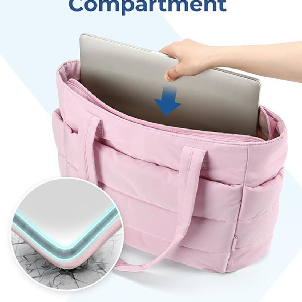 Women's Cotton Handbag Large Zipper Travel Essential Pi-Mart