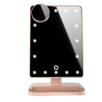 Touch Screen Makeup Mirror With 20 LED Light Bluetooth Music Speaker 10X Magnifying Mirrors Lights Pi-Mart