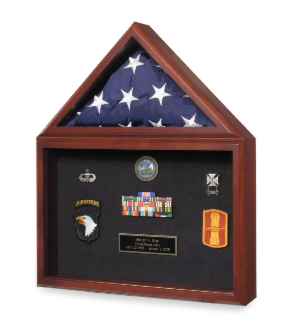 Flag Medal Display case, Flag and Medal Shadowcase. The Military Gift Store