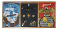 American Flag Frames - 3 Bay Flag Frames The Military Gift Store