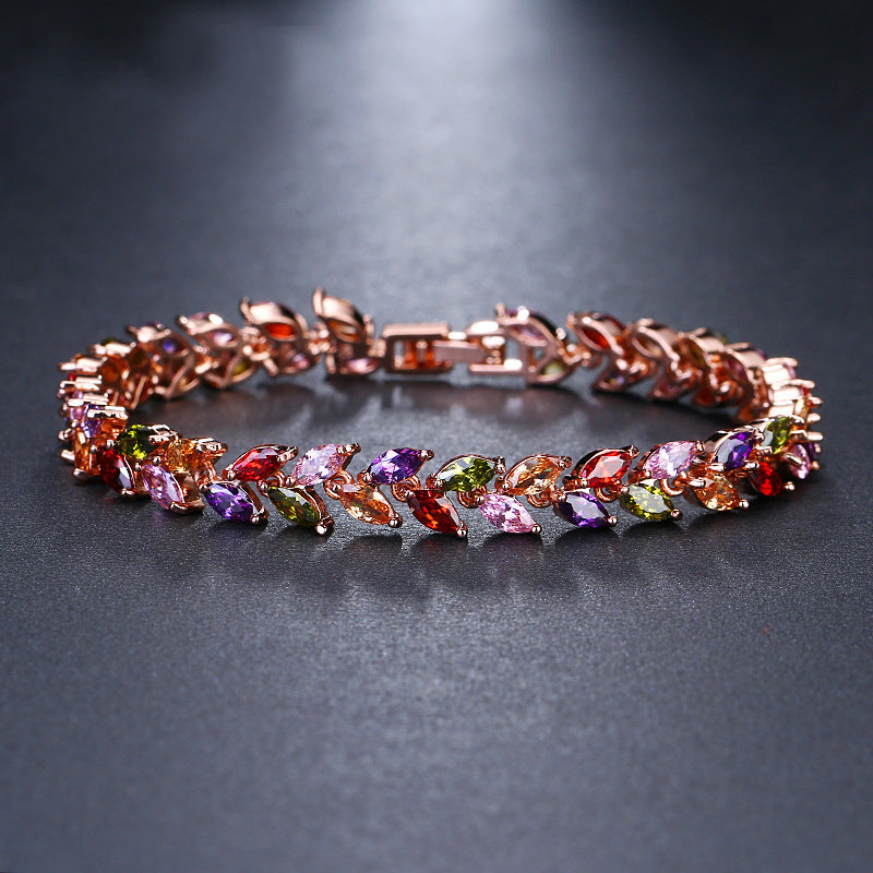 Fashion horse eye zircon bracelet Pi-Mart