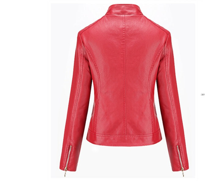 Women's motorcycle leather jacket Pi-Mart