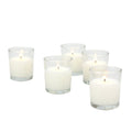 Stonebriar Unscented 1-Wick Filled Glass Votive Candles 24 Pack, White EasyOptionXY LLC