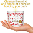 Magnificent 101 Long Lasting Pure Love Aromatherapy Candle with Florals & Oils14 Oz - 56 Hour Burn Time Soy Wax Candle for True Love Attraction, Purification & Manifestation