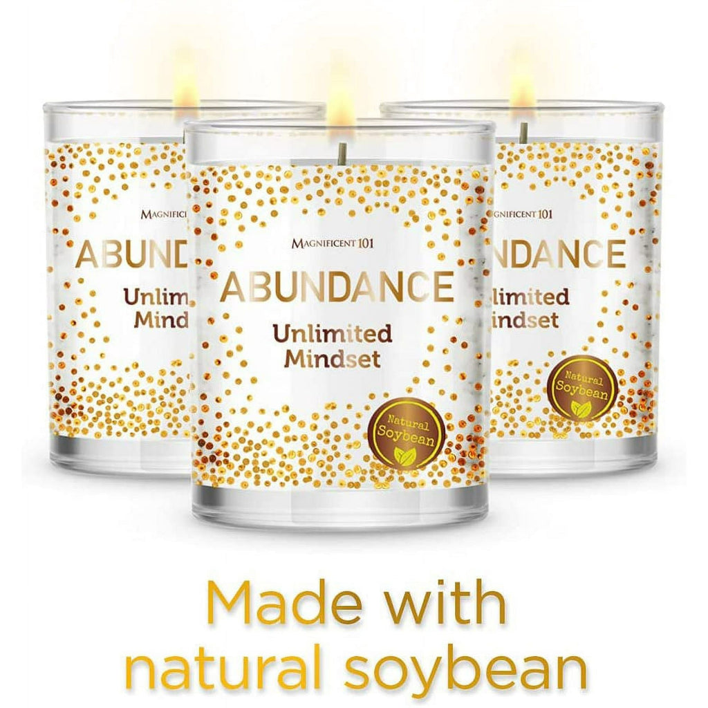 Magnificent 101 Abundance Set of 3 Candles EasyOptionXY LLC