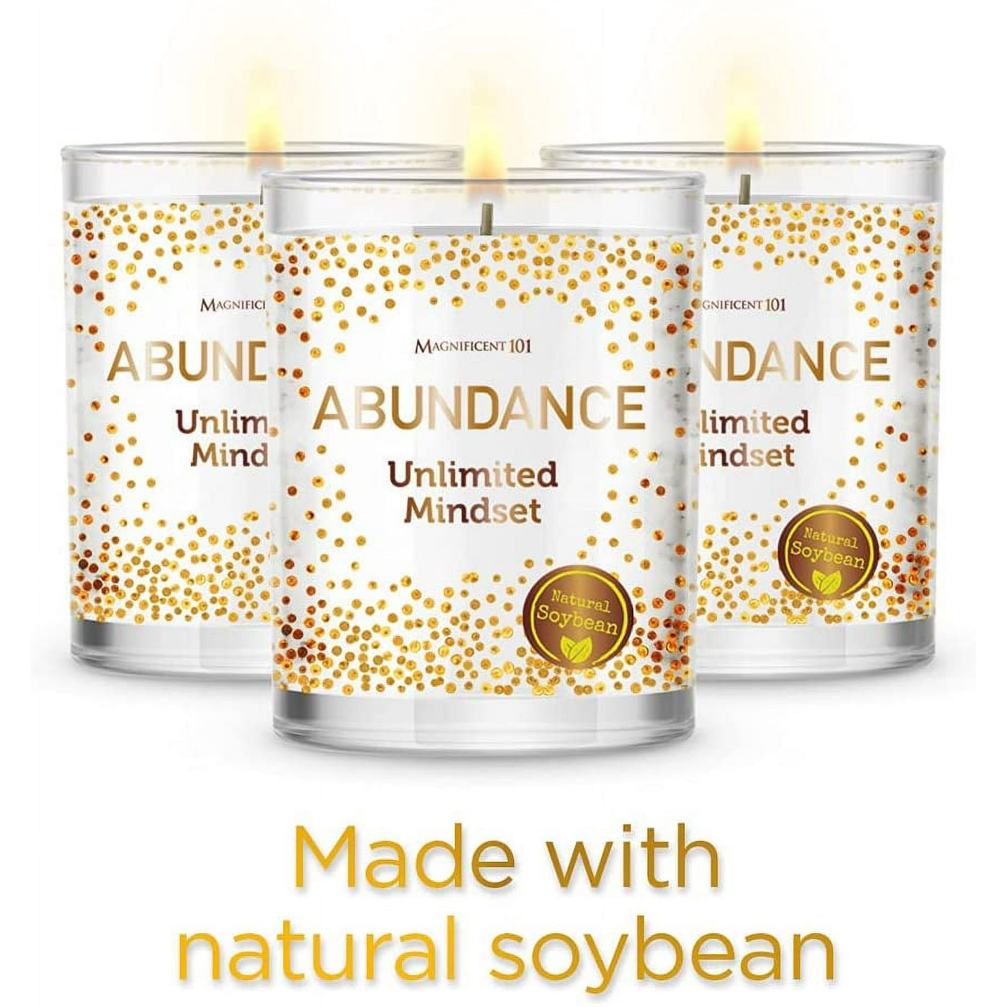 Magnificent 101 Abundance Set of 3 Candles EasyOptionXY LLC