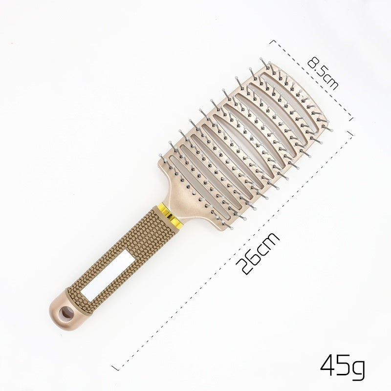 Hairbrush Anti Klit Brushy Haarborstel Women Detangler Hair Brush Bristle Nylon Scalp Massage  Teaser Hair Brush Comb Pi-Mart