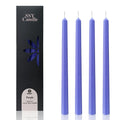 FCMSHAMD 11.8 inch Purple Candles - Unscented Dripless (4 Pack)