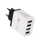 USB Charger Quick Charge 3.0 4 Phone Adapter For Tablet Portable Wall Mobile Charger Fast Charger Pi-Mart