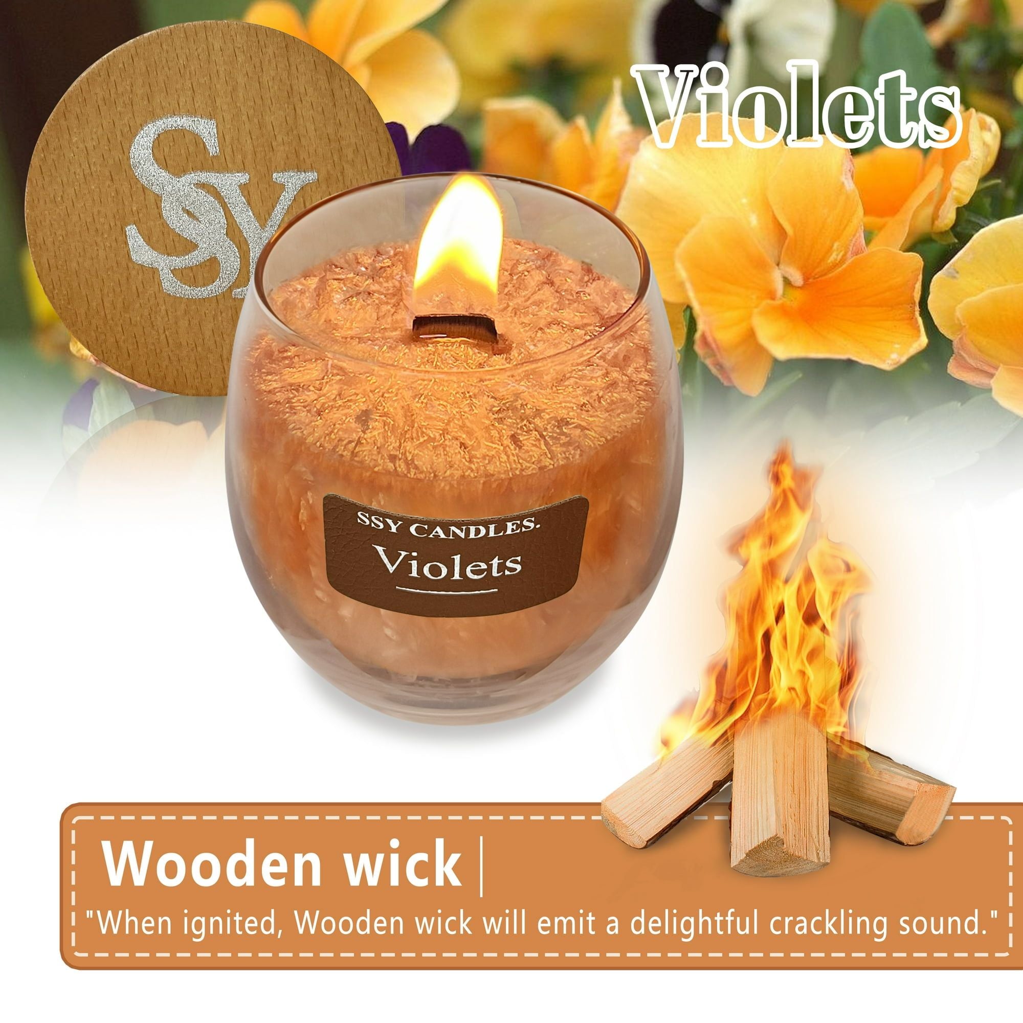 FCMSHAMD Incense Fragrance Scented Candle - Relaxing Aromatherapy, 7.9oz