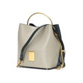Women bucket bag contrast tone crossbody satchel purse SHOMICOBOUTIQUE