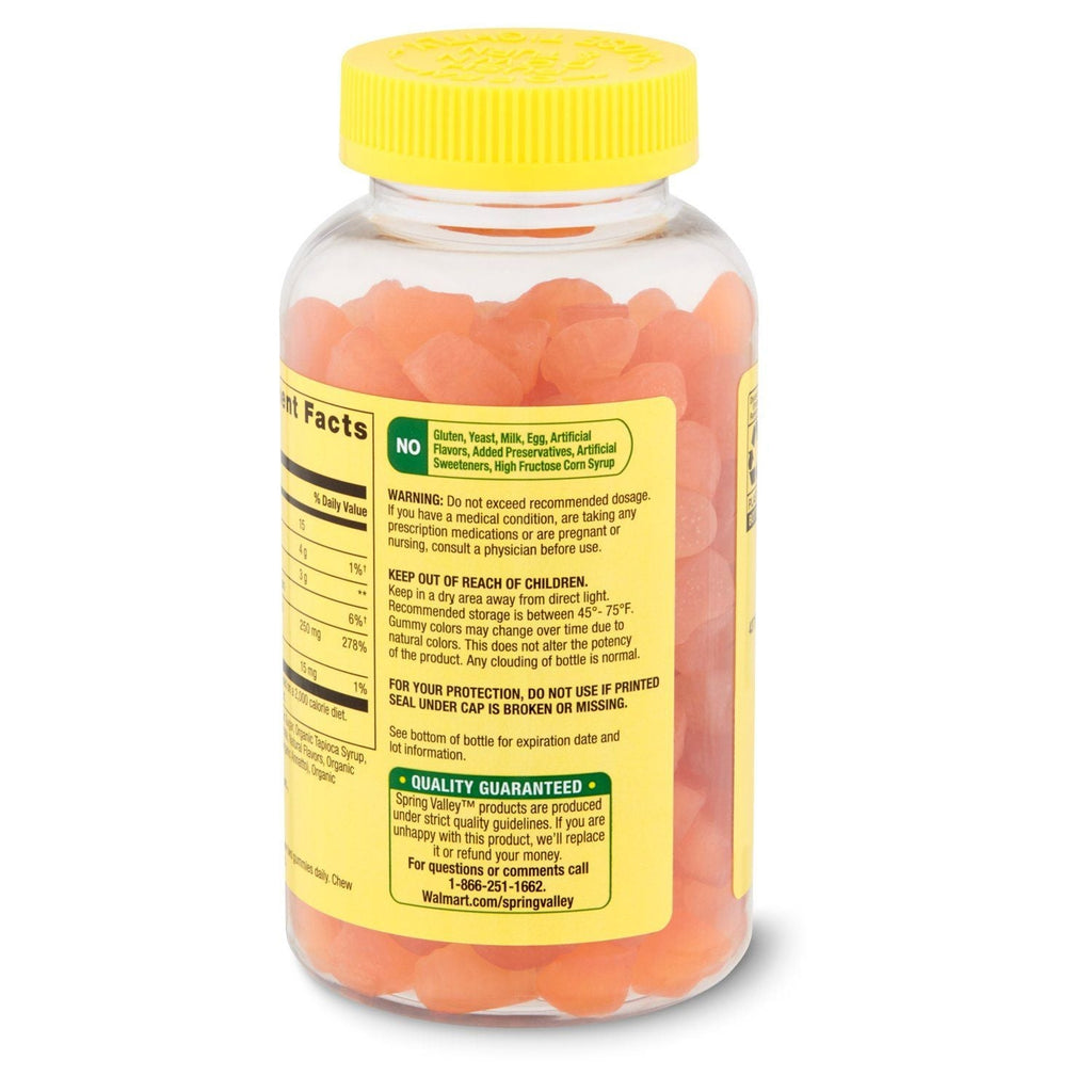 Spring Valley Vegetarian Vitamin C Gummies; 250 mg; 150 Count EasyOptionXY LLC