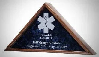 EMT Flag case, Medical Flag display case. The Military Gift Store