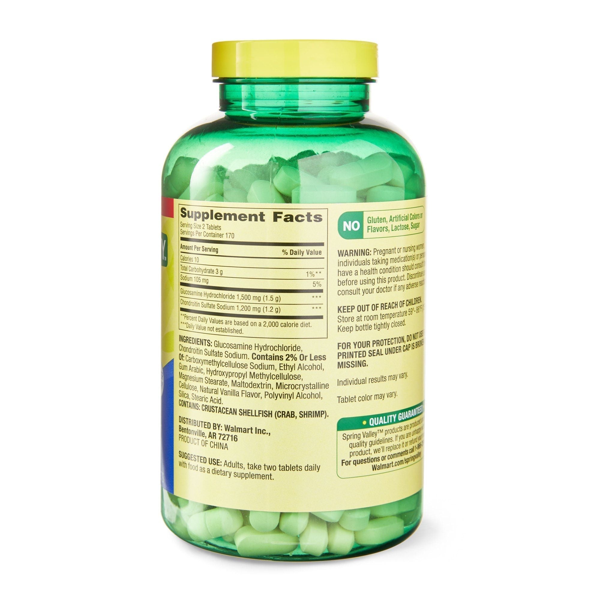 Spring Valley Triple Strength Glucosamine Chondroitin Tablets; 340 Count EasyOptionXY LLC