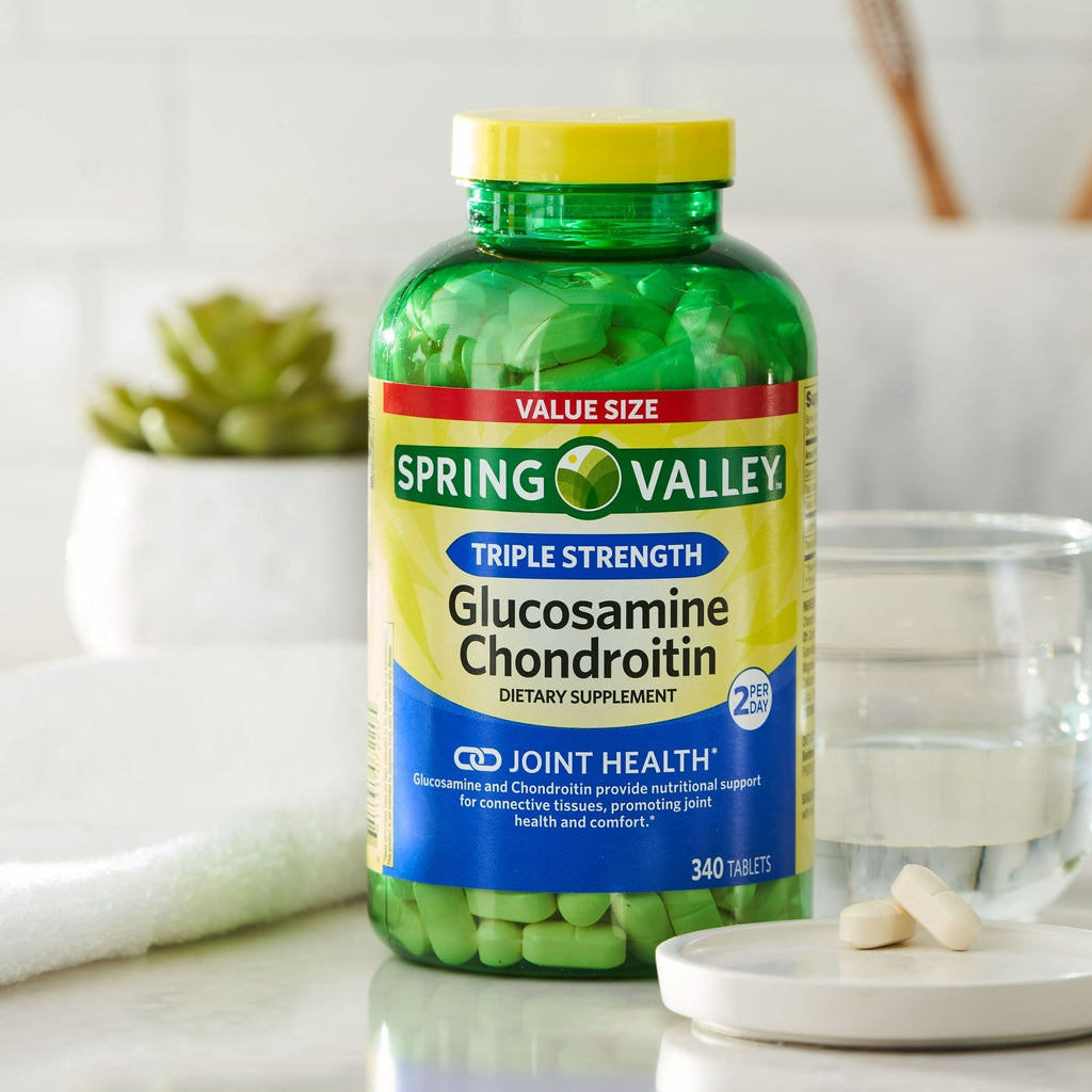 Spring Valley Triple Strength Glucosamine Chondroitin Tablets; 340 Count EasyOptionXY LLC