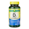 Spring Valley 10000 IU Vitamin D3 Supplement Softgels; 200 Count EasyOptionXY LLC