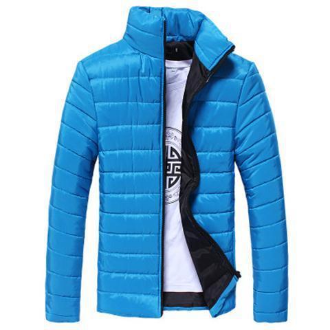 Men's Thickened Down Jacket - 100% White Goose Down Filled Loose Fit Coat