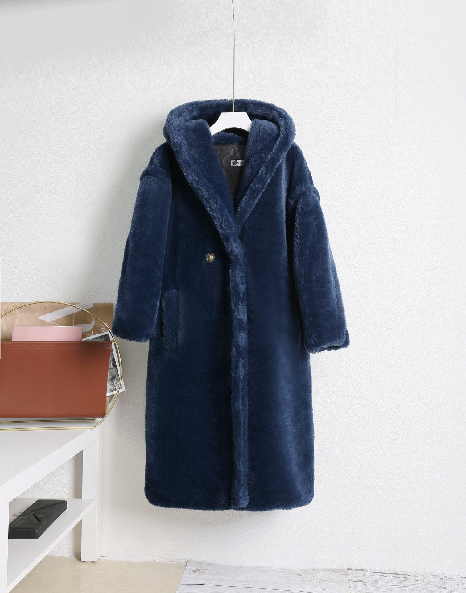 Teddy bear cashmere coat women Pi-Mart