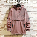 Fake Two Reflective Hoodie Jackets For Men Pi-Mart