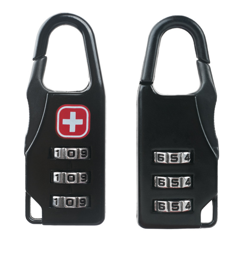 Zinc alloy saber silk screen cross code lock mini lock backpack padlock luggage padlock Pi-Mart