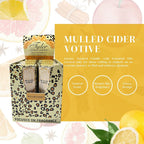Tyler Candle Company Mulled Cider Votive Candles - Luxury Scented Candle with Essential Oils - 16 pack of 2 oz Small Candles with 15 Hour Burn Time Each - w Worldwide Nutrition Multi Purpose Key Chain