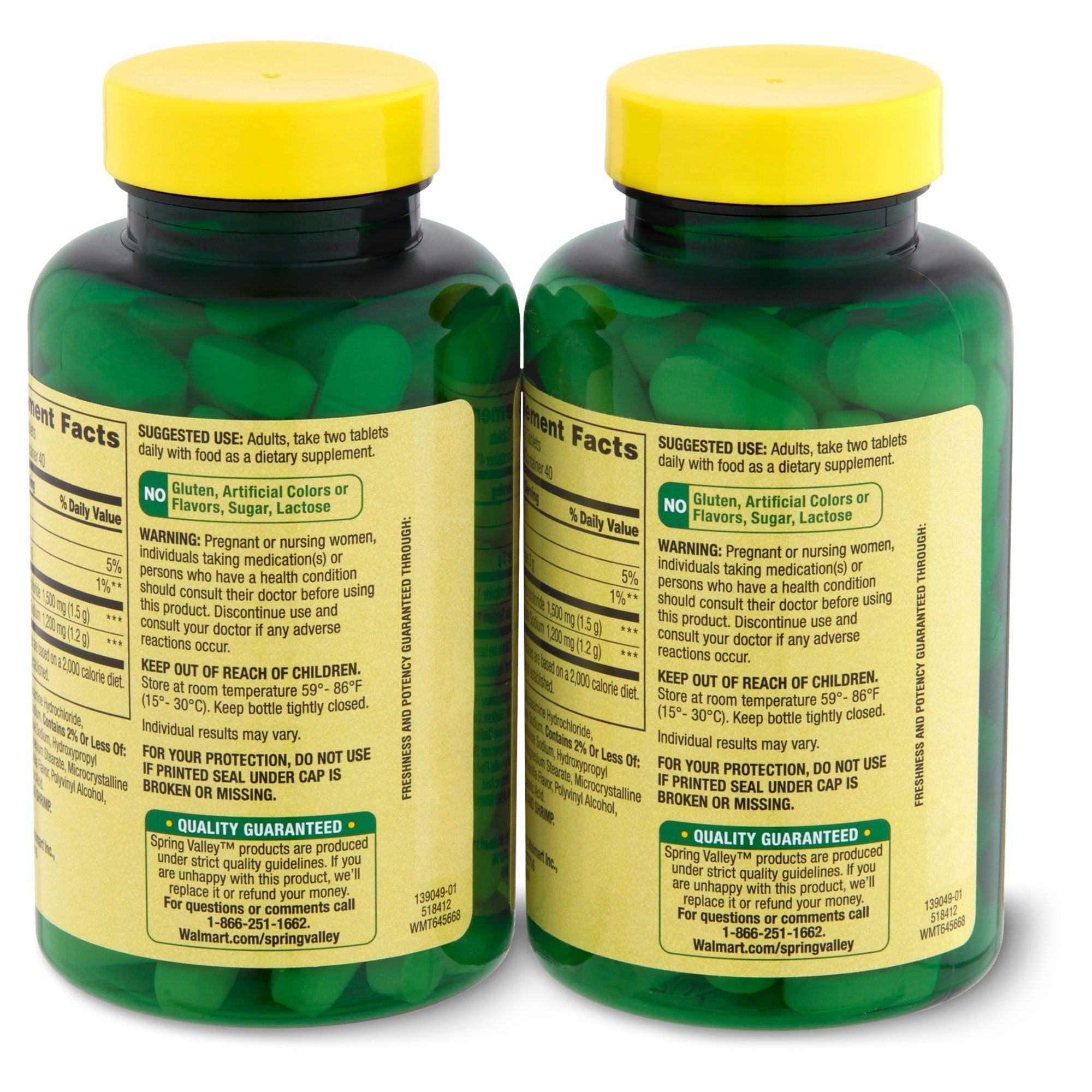 Spring Valley Triple Strength Glucosamine Chondroitin Supplement Twin Pack; 80 Count EasyOptionXY LLC