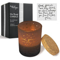 Good Friends are Like Stars Gift Candle Moving Away Thinking of You. Inspiring Message Glows Through Jar. Lights Friendship Message Quote from Inside Holder. Cork Lid Soy Wax, 8oz, 3x3x4