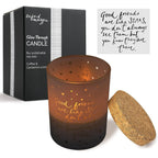 Good Friends are Like Stars Gift Candle Moving Away Thinking of You. Inspiring Message Glows Through Jar. Lights Friendship Message Quote from Inside Holder. Cork Lid Soy Wax, 8oz, 3x3x4