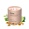 Petrala 11.3 Oz 50 Hours Burn Time Amber Candle Strong Scented Candles , Natural Soy and 2 Lead-Free Cotton Wicks Musk Fragrance Pink Candle.Gift for Birthday Mothers Day Gifts