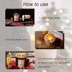 UCINNOVATE Candle Toppers Jar Shade Sleeves for Jar Candles, Gift for Halloween Thanksgiving Christmas Candle Lover -Sliver Owl